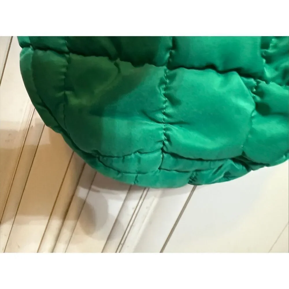 The Unbranded Brand Women's Quilted Puffer Hobo Shoulder Bag Green